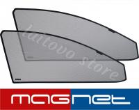 Lexus LS (2001-2006) комплект бескрепёжныx защитных экранов Chiko magnet, передние боковые (Стандарт)